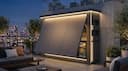 Premium outdoor kitchen — door closing